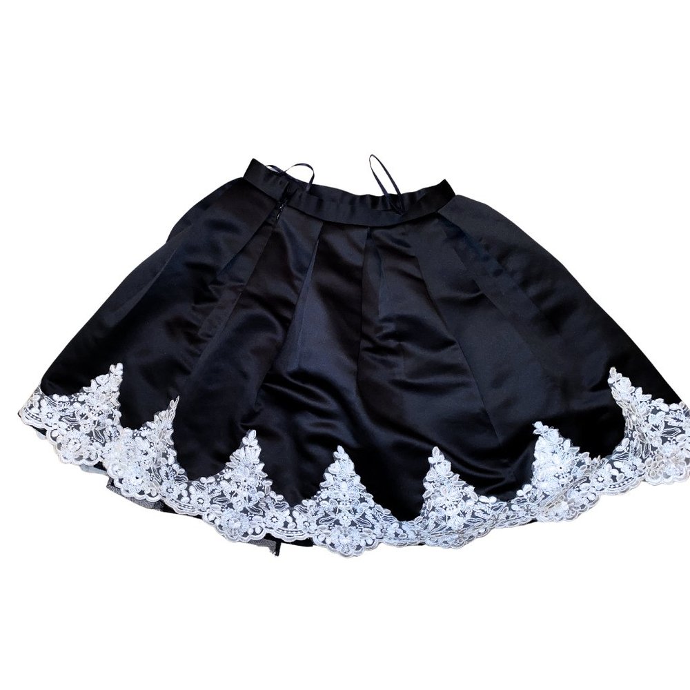 Handmade Lace Black Skirt